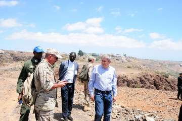 Simulacro de accidente aéreo en el sur de la Isla (Foto TA)